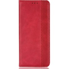 Hello-U Infinix Note 30 4g / X6833B / X6716B Manyetik Kapanış Telefon Kabuğu Retro Pu Deri Kapak Stand Cüzdan Kabuğu (Yurt Dışından)