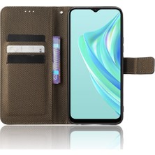 Hello-U Infinix Hot 20I 4g X665C / X665E Doku Pu Pu Deri Kılıf Tam Koruma Stand Cüzdan Telefon Kapağı Kayış (Yurt Dışından)