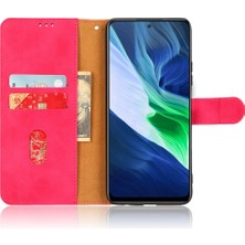 Hello-U Infinix Note 10, Cilt Touch Hissed Pu Deri Cüzdan Kılıfı Telefon Şok Geçirmez Kapak (Yurt Dışından)