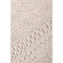 Bluenity Softy -  Doğal Pamuklu 4'lü Misafir Banyo / Mutfak Havlusu Seti - 30X50 cm Bej