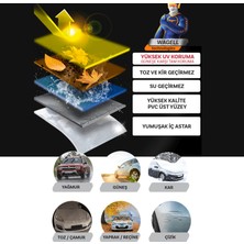 Budge Peugeot 3008 X300 Pro Araba Brandası Miflonlu Branda Oto Çadır Örtü