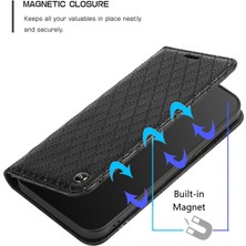 Hello-U Vivo Y21 / Y33S / Y21S Anti-Drop Folio Flip Kapak Kabartmalı Pu Deri Stand Kılıfı Rfıd Engelleme Telefon Kapağı (Yurt Dışından)