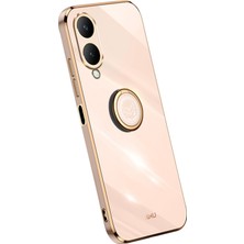 Hello-U Vivo Y17S 4g Koruyucu Kapak Tpu Kickstand Telefon Kılıfı Elektraplatma Altın Edge (Yurt Dışından)