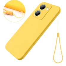 Hello-U Vivo Y36 4g Yumuşak Astar Sıvı Silikon Telefon Kapağı Strap ile Anti Dust Anti Cep Telefon Kılıfı (Yurt Dışından)