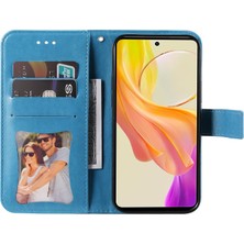 Hello-U Vivo Y36 4g / 5g Pu Deri Kapak Telefon Kılıfı Stand Cüzdan Telefon Kabuğu (Yurt Dışından)