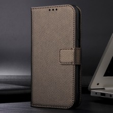 Hello-U Vivo Y78+ 5g / Y78 5g / V29 Pu Deri Telefon Kapağı 5g Şok Geçirmez Elmas Doku Kılıf Stand Cüzdan Flip Shell (Yurt Dışından)