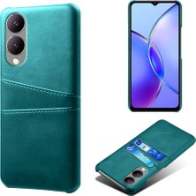 Hello-U Vivo Y17S 4g / Y33T (2023) Vaka Anti-Fall Pu Deri Kaplamalı Pc Kart Tutucu Telefon Kapağı (Yurt Dışından)