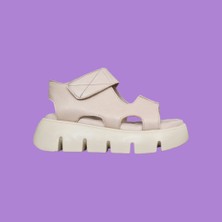 Dünya Shoes Deri Kadın Sandalet