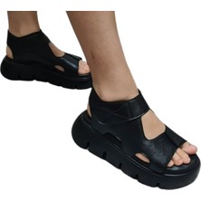 Dünya Shoes Deri Kadın Sandalet