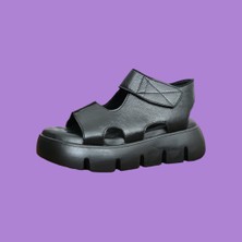 Dünya Shoes Deri Kadın Sandalet