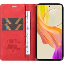 Xshop Vivo Y36 5g Tamamen Sarılmış Deri Kapak Cilt Touch Stand Kabuk Cüzdan Telefon Kılıfı (Yurt Dışından)