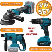 CATPOWER  4235 Akülü Kömürsüz Li-Ion 20 V 4.0 Ah Batarya Avuç Taşlama Kırıcı Delici Darbeli Vidalama
