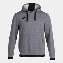 Joma Erkek Futbol Kamp Sweatshirt Confort Hoodie Melange Gray Black 101962.281