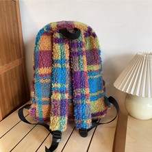 Dilele Renkli Peluş Sırt Çantası (Yurt Dışından)