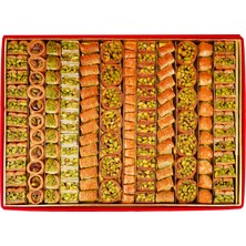 Al Sultan Sweets Karışık Baklava  Kırmızı Kadife Kutusunda 6'lı Lezzet Koleksiyonu 1600 gr