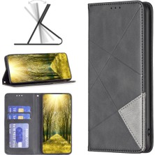 Xshop Vivo Y78 5g / Y36 4g Kart Yuvaları Stand Pu Deri Deri Baskı Baska Satırlı Çizgi Anti-Çizelge Kabuk Telefon Kılıfı (Yurt Dışından)