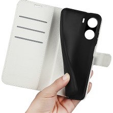 Xshop Vivo Y16 4g Litchi Doku Pu Pu Deri Cüzdan Stand Kılıfı Manyetik Toka Folio Flip Koruyucu Kapak (Yurt Dışından)