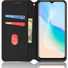 Xshop Çizilmeye Dayanıklı Pu Deri + Tpu Telefon Kılıfı Vivo Y21 / Y21S / Y32 Için Baskılı 3D Koruyucu Kapak Kabuğu (Yurt Dışından)