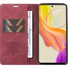 Xshop Vivo Y36 5g Tamamen Sarılmış Deri Kapak Cilt Touch Stand Kabuk Cüzdan Telefon Kılıfı (Yurt Dışından)