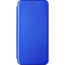 Xshop Vivo Y21/Y33S Kart Yuvalı Karbon Fiber Dokulu Deri Telefon Kılıfı (Yurt Dışından)