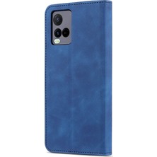 Xshop Vivo Y21 / Y33S Için Tpu+Pu Deri Cüzdan Standlı Telefon Kılıfı (Yurt Dışından)