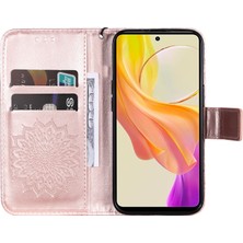 Xshop Vivo Y36 5g Telefon Kılıfı Pu Deri Cüzdan Flip Stand Kapağı (Yurt Dışından)