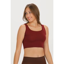 Sensu Kadın Kalın Askılı Crop Büstiyer - CROP130