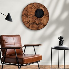 Hangroar Solid Wooden Circles Art