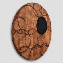 Hangroar Solid Wooden Circles Art