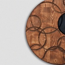 Hangroar Solid Wooden Circles Art