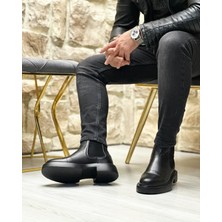 BLACK RUNNY 3090 HAKİKİ DERİ ERKEK BOT SİYAH