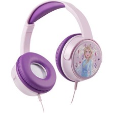 Volkano Kablolu Mikrofonlu Kulaklık Disney Frozen Karlar Ülkesi Anna Elsa Kulaklık Lisanslı DY-6513-FZ2 5 Adet Sticker Ile Birlikte