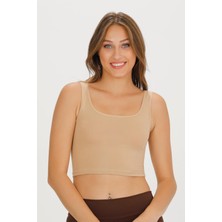 Sensu Kadın Kalın Askılı Crop Büstiyer - CROP130