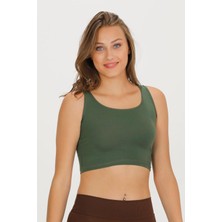 Sensu Kadın Kalın Askılı Crop Büstiyer - CROP130