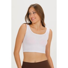 Sensu Kadın Kalın Askılı Crop Büstiyer - CROP130