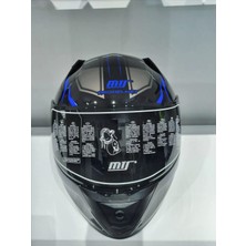 MTS Kask Mts Pro 801 Lead Güneş Gözlüklü Blue