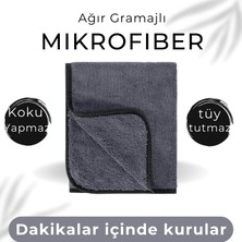 Oya Pet 5'li Set Kuaför Havlusu, Hızlı Kuruyan ve Koku Yapmayan Mikrofiber, 60X100 cm