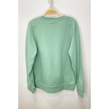 Alg Erkek Çocuk Notice Baskılı Şardonlu Sweatshirt 424468 Çağla Yeşili