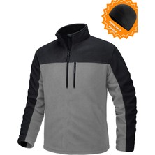 Ghassy Co. Erkek Quarter Zip Yarım Fermuarlı Cepli Polar