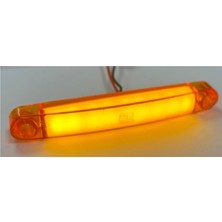 Reycar 6 Adet Neon Parmak LED Lamba Slim Model Turuncu 12-24 Volt