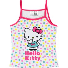 Hello Kitty Kız Çocuk 2'li Atlet Set 2-10 Yaş Beyaz