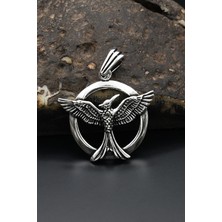 Prestige Gümüş Anka Kuşu Figürlü Kolye Ucu 925 Ayar Gümüş