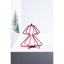 FH finehome Relly Çam Tealight Mumluk Kırmızı