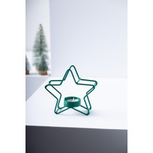 FH finehome Relly Yıldız Tealight Mumluk Yeşil