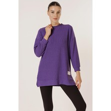 By Saygı Yanları Yırtmaçlı Örme Tunik Bluz