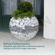 Bozsan Beyaz Taş 6-10CM Dolomit Taşı Bahçe Süs Akvaryum Taşı Taşı Dere Çakıl Taşı 10 kg