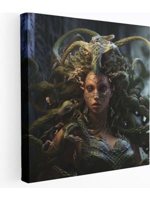 Painted Anarchy Medusa Kanvas Tablo - Medusa, Dijital Illüstrasyon, Ev Dekorasyonu, Kanvas Tablo, 30X30