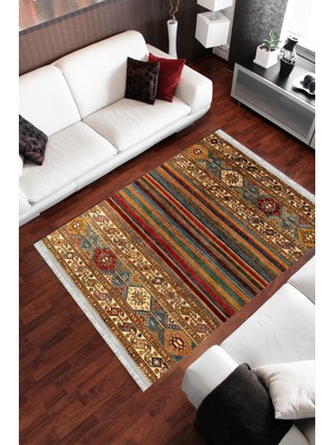 Homier Collection Homier Cotton Kalitesi Yıkanabilir Kaymaz Taban Kilim ve Yolluk H-OT-4053A