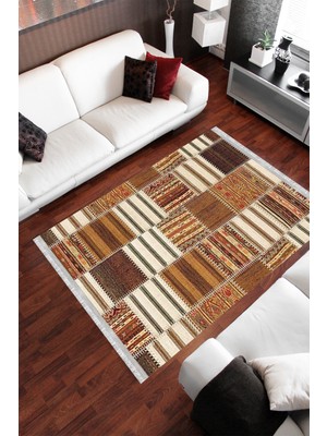 Homier Collection Homier Westa Kalitesi Yıkanabilir Kaymaz Taban Kilim ve Yolluk H-PW-8074A