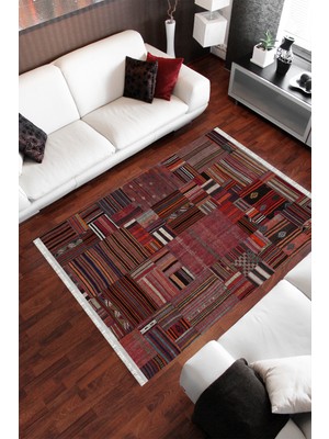 Homier Collection Homier Westa Kalitesi Yıkanabilir Kaymaz Taban Kilim ve Yolluk H-PW-8157A